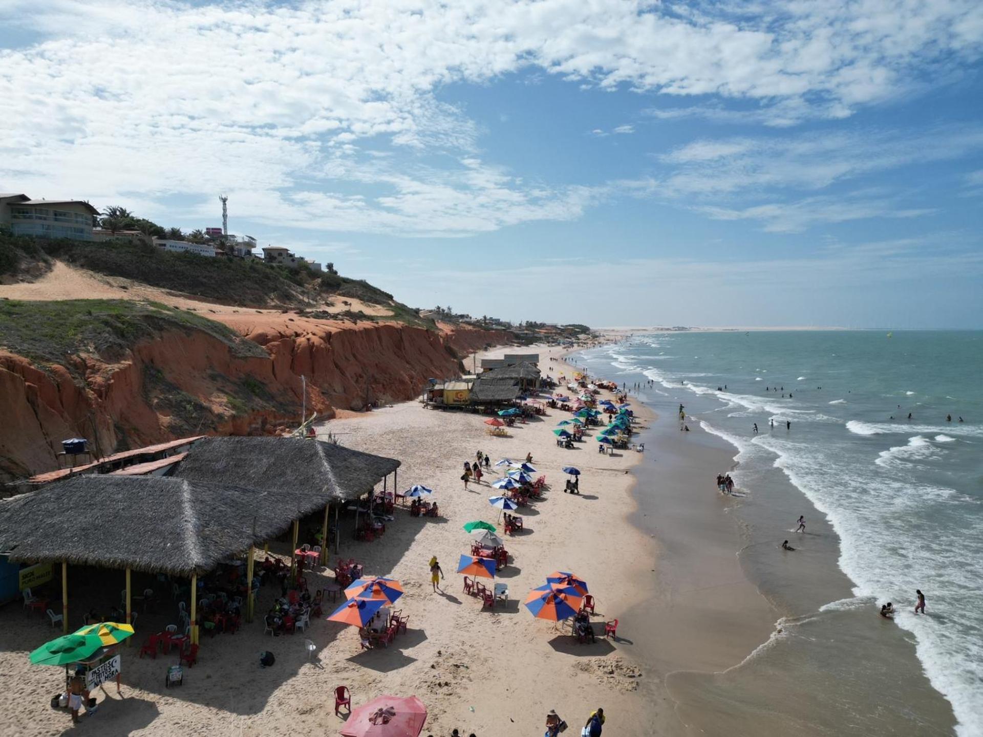 Charming Blue House With Kitchen Parking And Garden Villa Canoa Quebrada Eksteriør billede